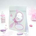 Porte boule hochet rose