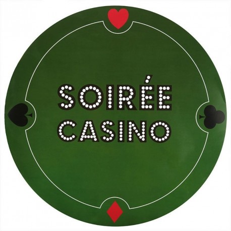 6 sets de table thème casino