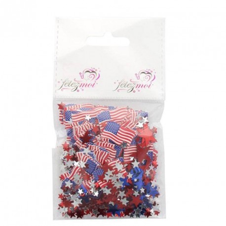 Confettis de table thème USA