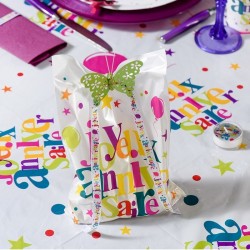 Partizzle 2x décoration de nappe jetable de mariage d'anniversaire en  plastique or